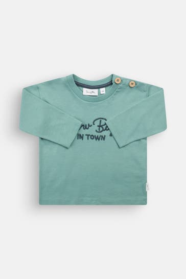 SANETTA Langarmshirt jade