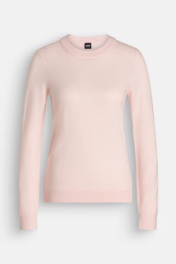 BOSS Wollpullover 'Fegano' rosé