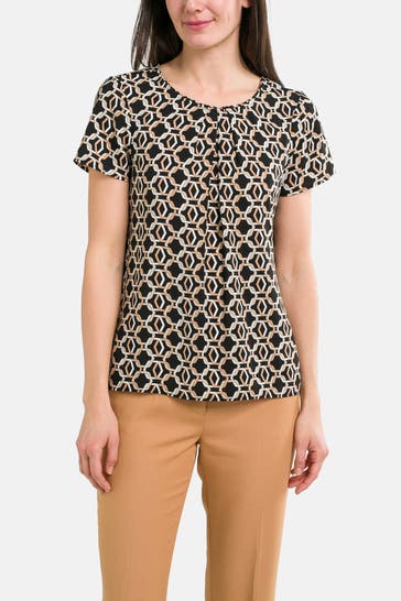 S.OLIVER BLACK LABEL Blusenshirt gemustert