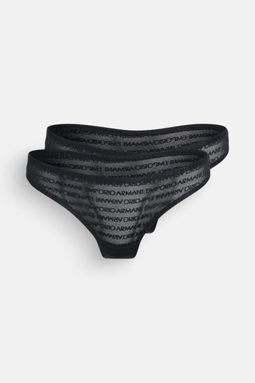 EMPORIO ARMANI - 2er-Pack Strings schwarz