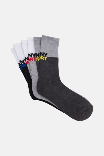 DKNY 3er-Pack Strümpfe 'Adams' mehrfarbig