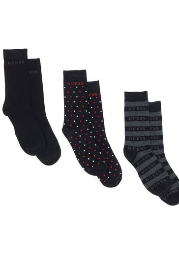 GUESS 3er-Pack Strümpfe 'Marrel' mehrfarbig