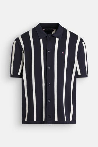 TOMMY HILFIGER Strick-Hemd gestreift