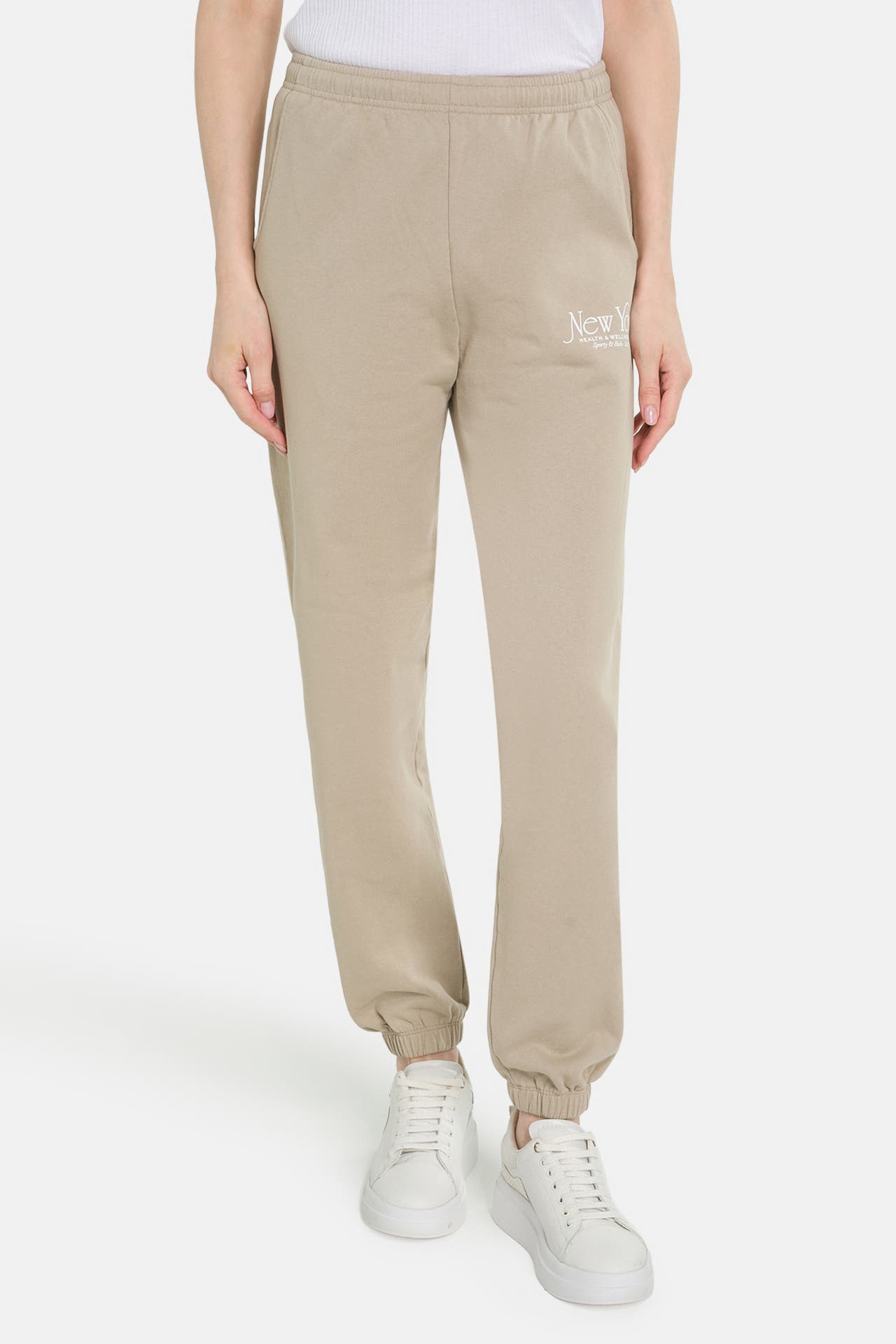 SPORTY & RICH Sweatpants 'NY 94' beige, Bild 1