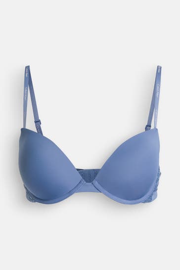 CK UNDERWEAR Push Up-BH graublau