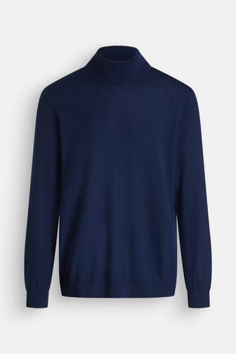 S.OLIVER Rollkragen-Wollpullover nachtblau
