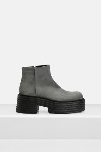 AGL Ankle Boots 'Lignes' grau