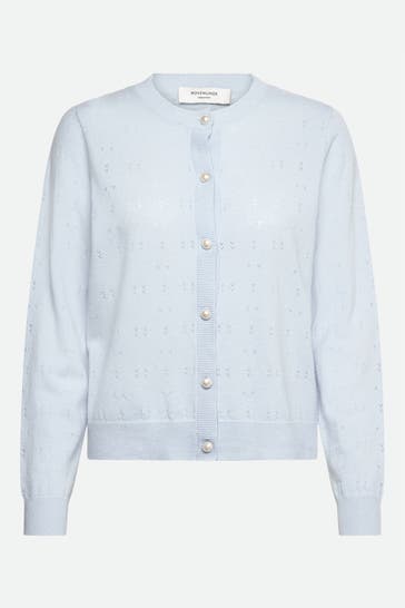 ROSEMUNDE Kaschmirmix-Cardigan 'Laica' hellblau