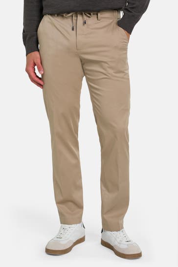 HACKETT Stoffhose hellbraun