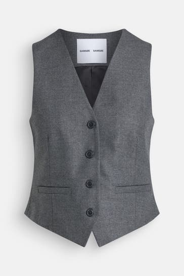 SAMSØE & SAMSØE Weste grau