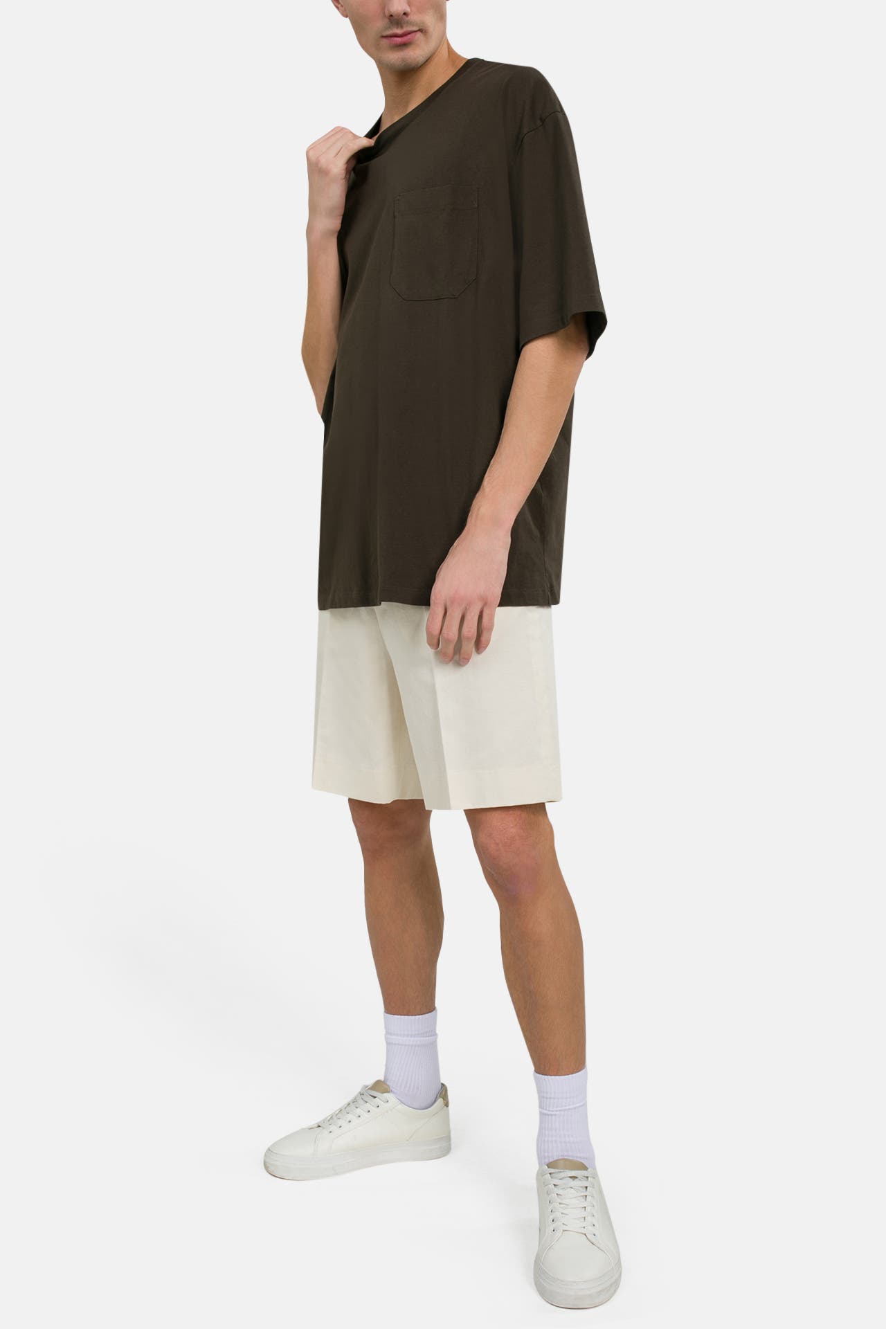 FILIPPA K Leinenmix-Shorts weiß, Bild 1