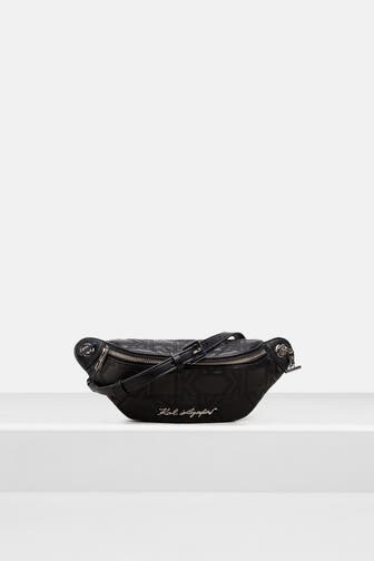 KARL LAGERFELD Bauchtasche 'Kurl' schwarz
