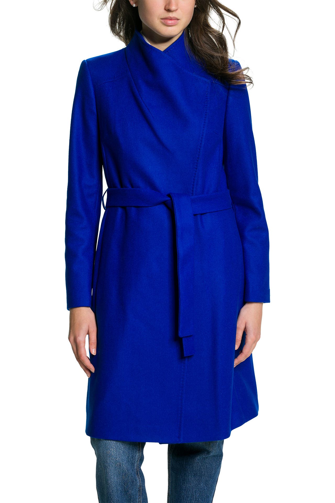 TED BAKER Wollmixmantel Sandra blau gunstig online kaufen Outletcity