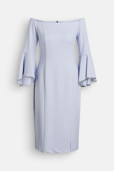 JOSEPH RIBKOFF Kleid taubenblau