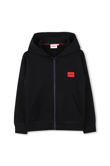 HUGO Sweatjacke schwarz