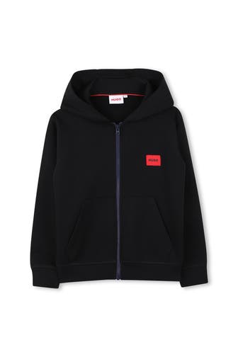 HUGO Sweatjacke schwarz