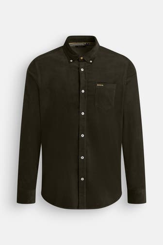 NEW ZEALAND AUCKLAND Cordhemd dunkelgrün