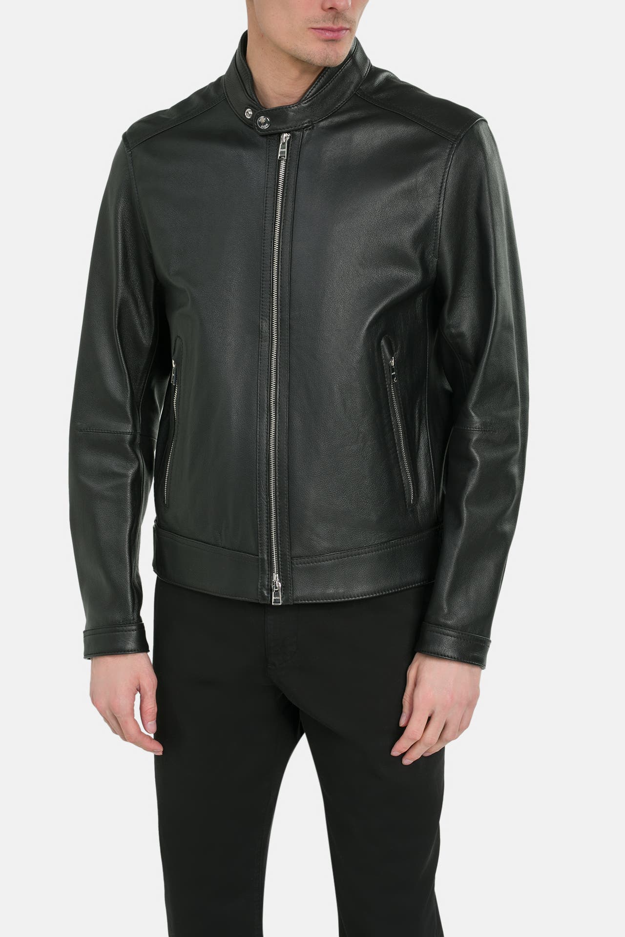 BOSS Lederjacke 'Mansell 1' schwarz, Bild 1