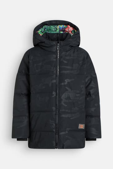 DESIGUAL Steppjacke 'Tajo' schwarz gemustert