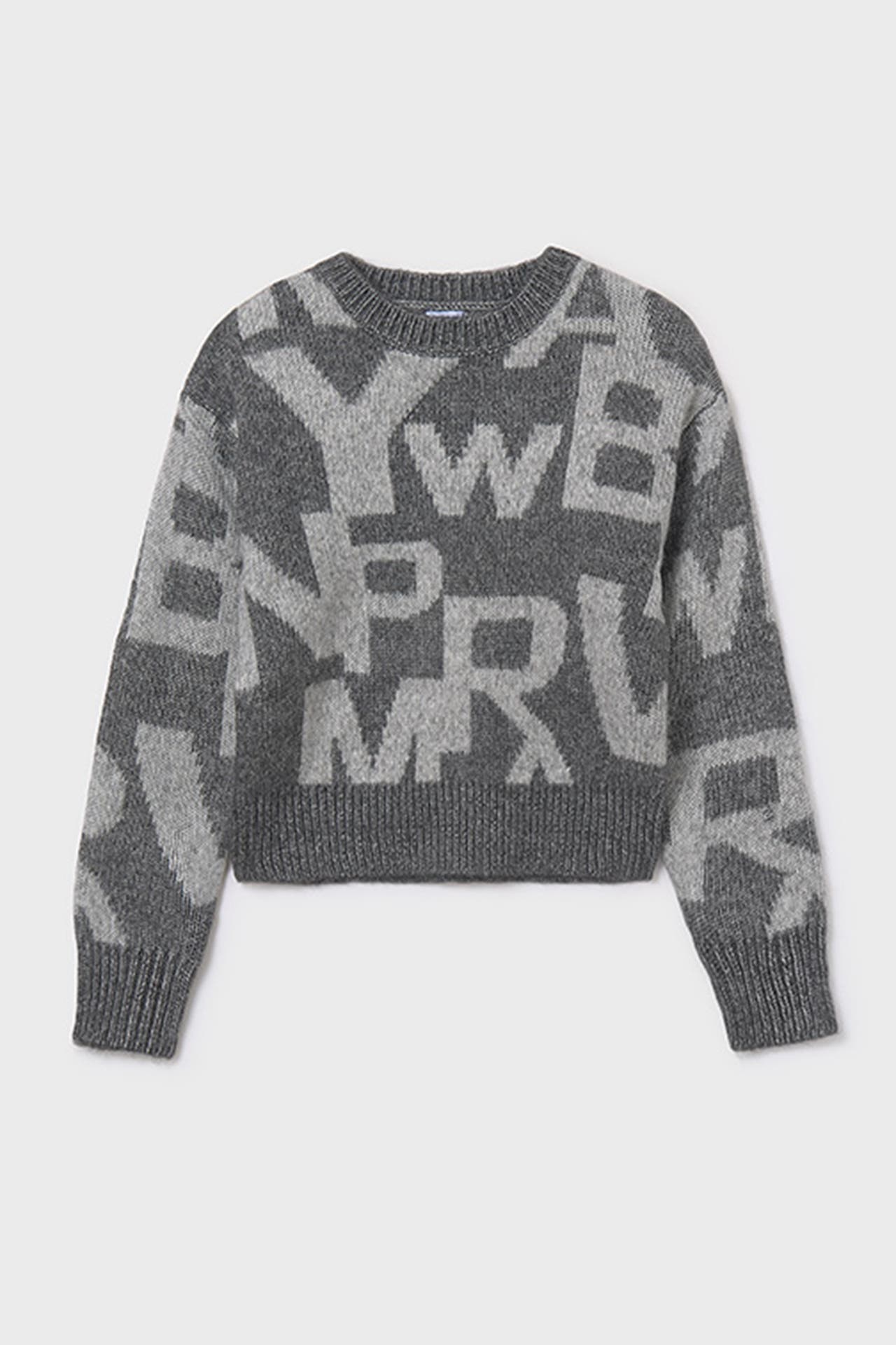 MAYORAL Strickpullover grau gemustert, Bild 1