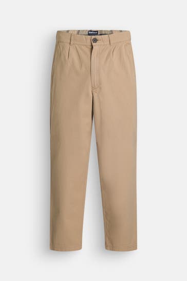 BARBOUR Stoffhose beige