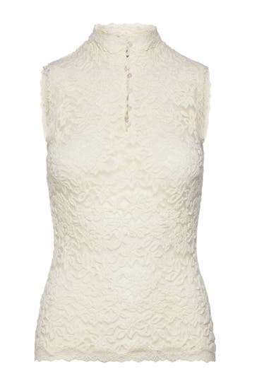 ROSEMUNDE Spitzentop 'Delicia' ecru