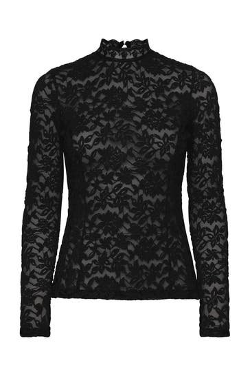 ROSEMUNDE Spitzenshirt schwarz