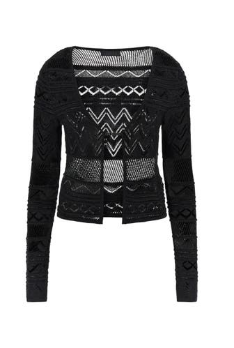 GUESS Strickjacke 'Nellie' schwarz