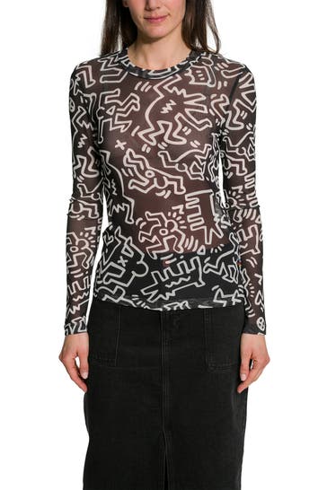 BOSS Longsleeve gemustert