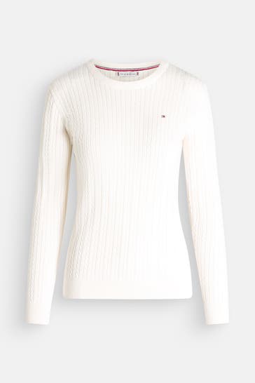 TOMMY HILFIGER Strickpullover ecru