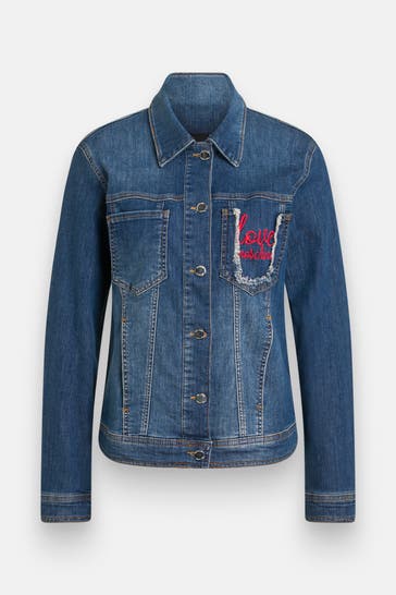 LOVE MOSCHINO Jeansjacke dunkelblau