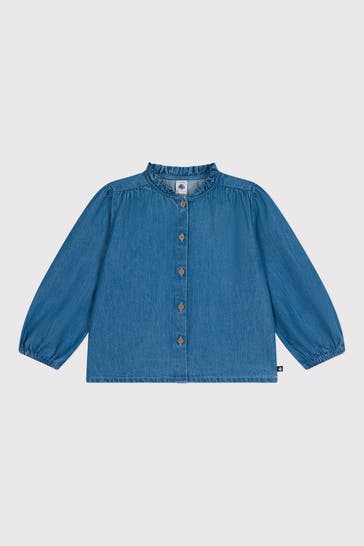 PETIT BATEAU Bluse blau