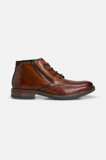 BUGATTI Schnürstiefel 'Marcello Eco' cognac