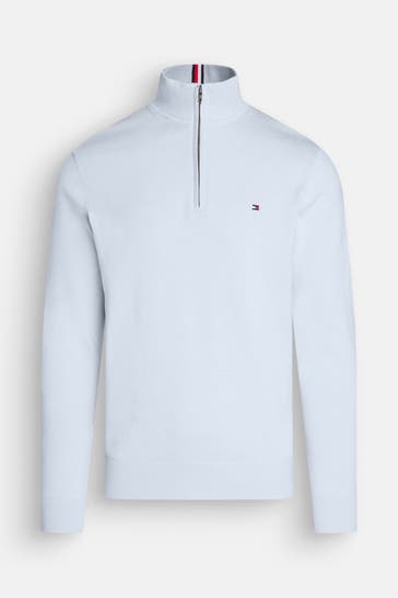 TOMMY HILFIGER Strick-Troyer hellblau