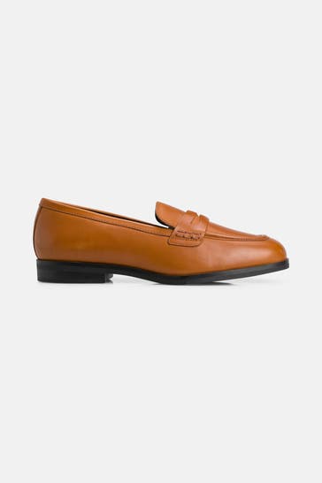 GEOX Leder-Slipper 'Cloride' cognac