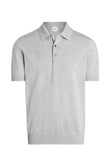 BEN SHERMAN - Strick-Polo grau