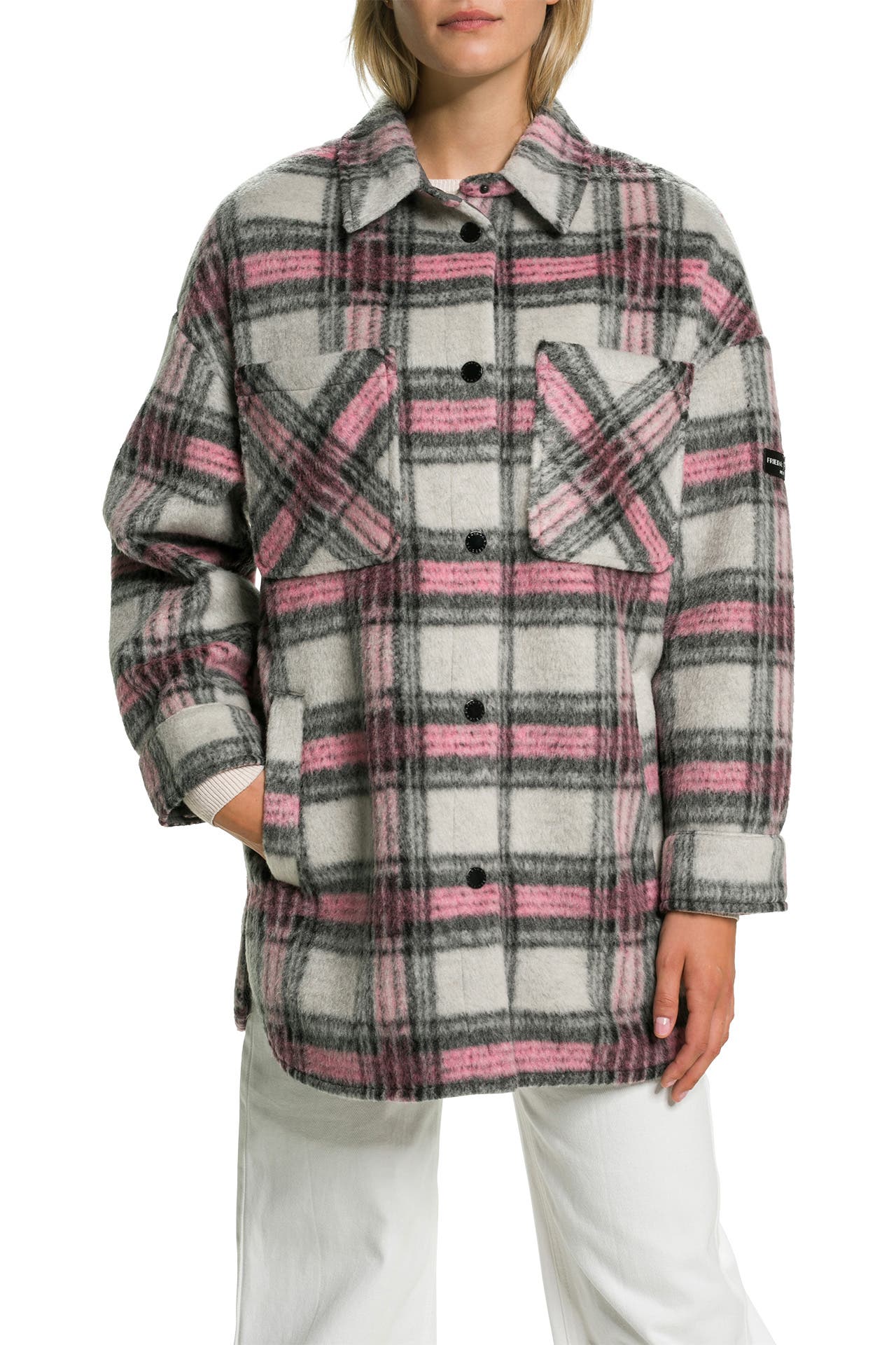 Overshirt Damen Kariert