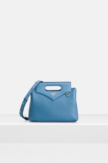 MCM - Umhängetasche graublau