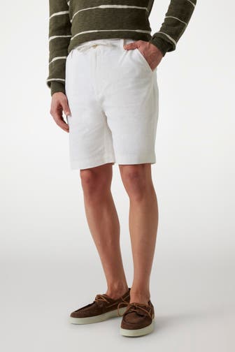 GUESS Leinenmix-Shorts ecru