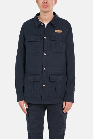 AERONAUTICA MILITARE Übergangsjacke 'Sahariana' nachtblau