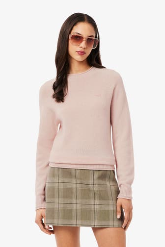 LACOSTE Wollpullover rosé