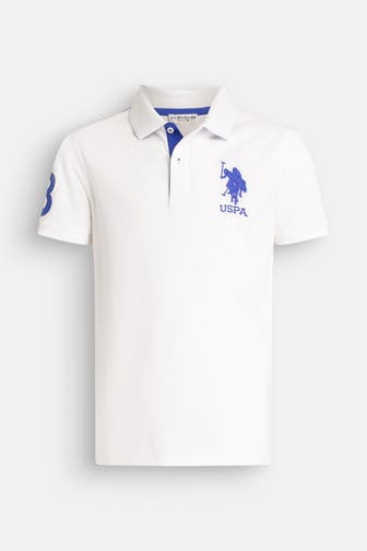 U.S. POLO ASSN. Polo-Shirt 'Fluo' weiß