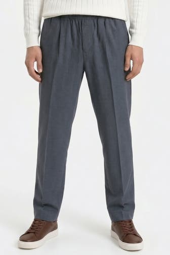 CALVIN KLEIN Leinenhose grau