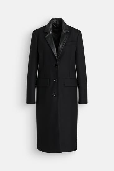 BELSTAFF - Wollmixmantel schwarz