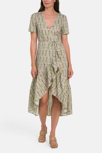 CLAIRE LUISE Wickelkleid gemustert