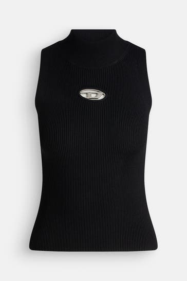 DIESEL Strick-Top 'Onervax' schwarz