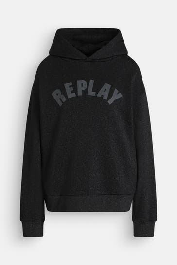 REPLAY Hoodie schwarz