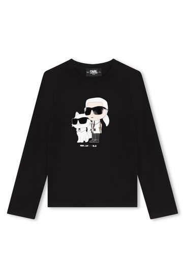 KARL LAGERFELD Longsleeve schwarz