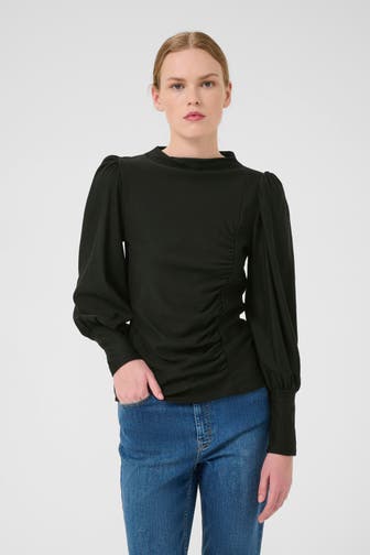 GESTUZ Blusenshirt 'Rifa' schwarz