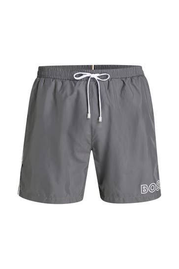 BOSS Badeshorts steingrau
